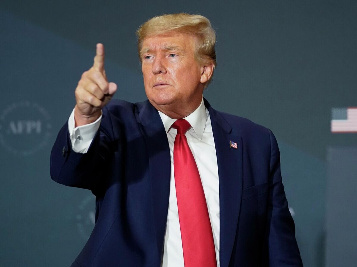    Дональд Трамп во время выступления в Вашингтоне© AP Photo / Andrew Harnik