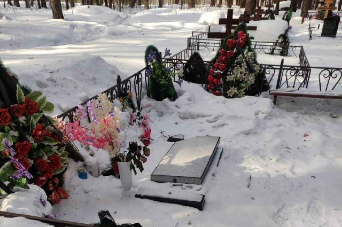    В отношении подозреваемого возбуждено уголовное дело по статье «Надругательство над телами умерших и местами их захоронения».