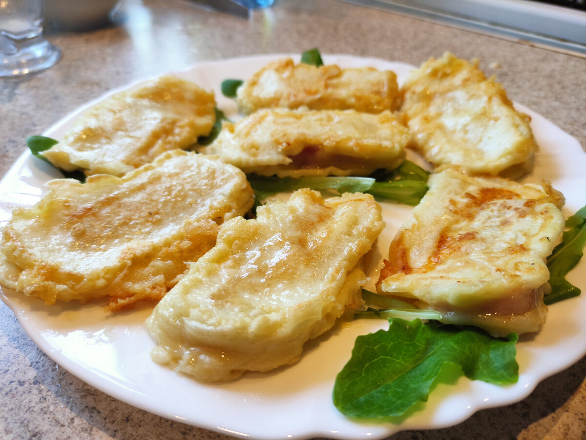 Ветчина с сыром в кляре (фото автора) 