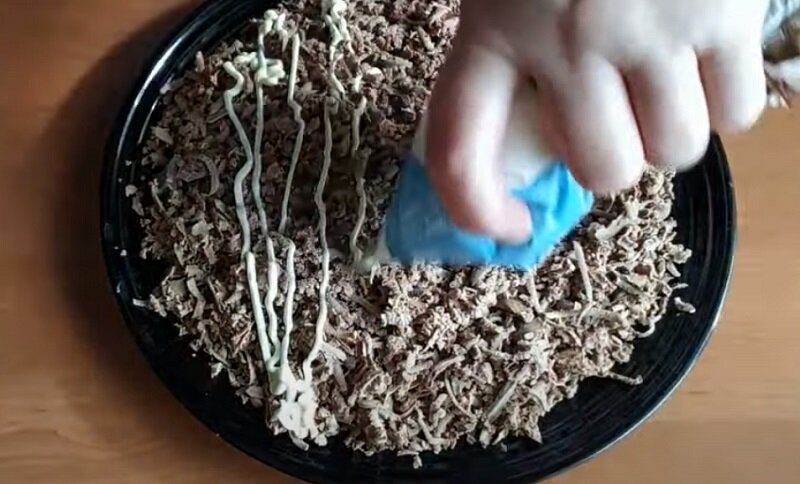 Нежный салат с куриной печенью 