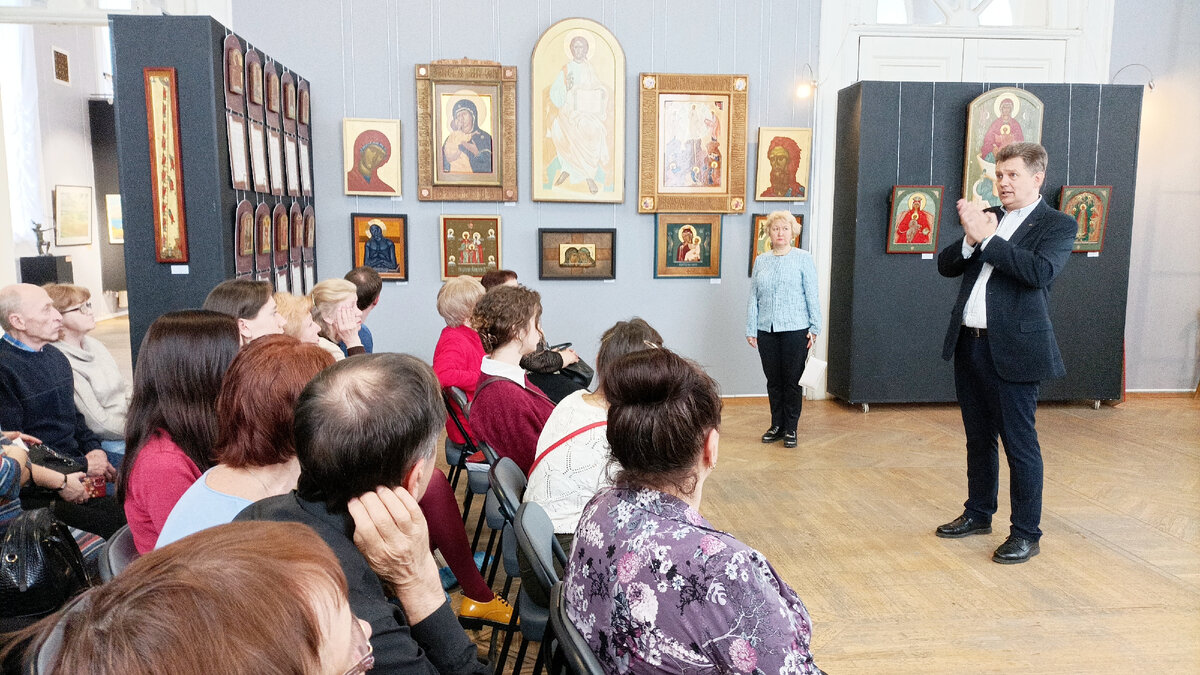 Открытая лекция  М. В. Никольского «Духовный символ в искусстве». Выставка "Пространство образа", 2023 г. 