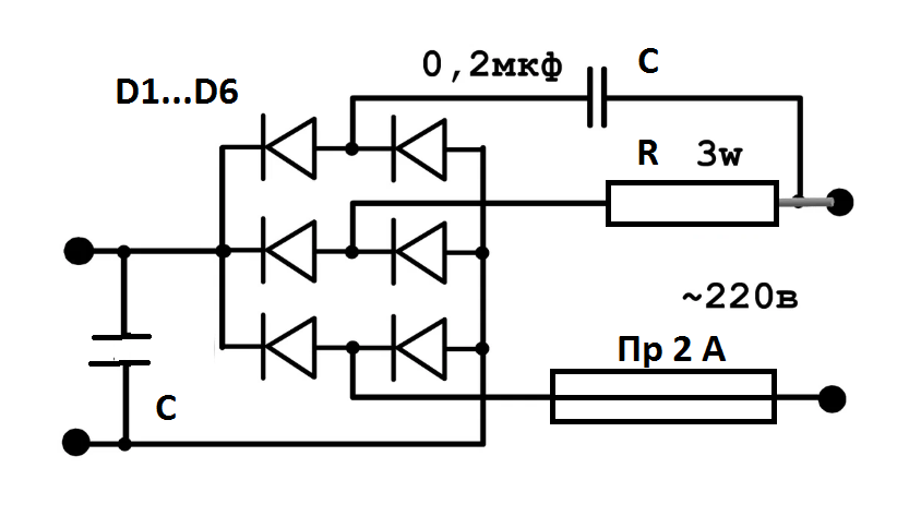 Однофазный диодный мост 1А В DF10M – AS ENERGI