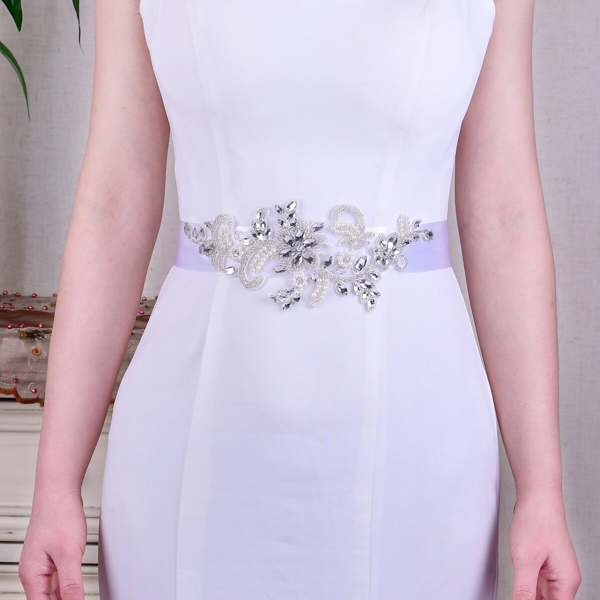 Пояс для свадебного платья