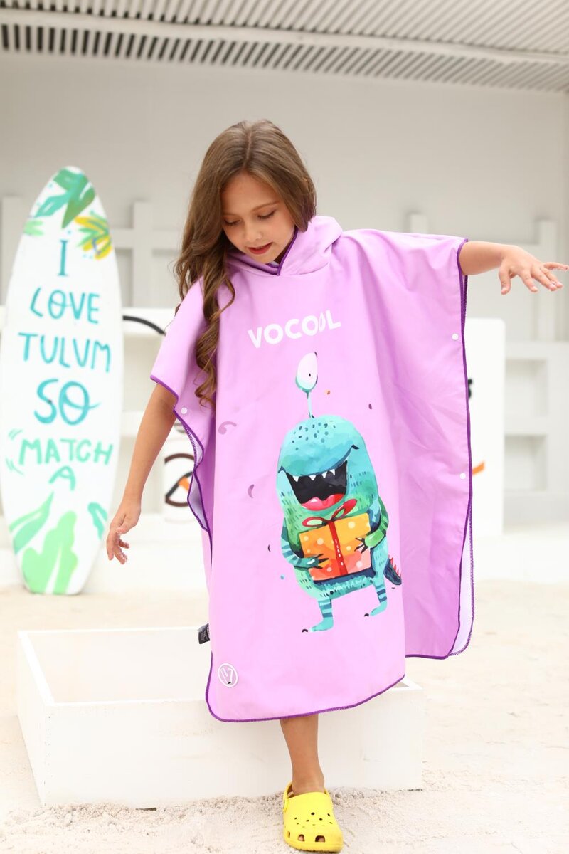 Полотенца пончо для девочек