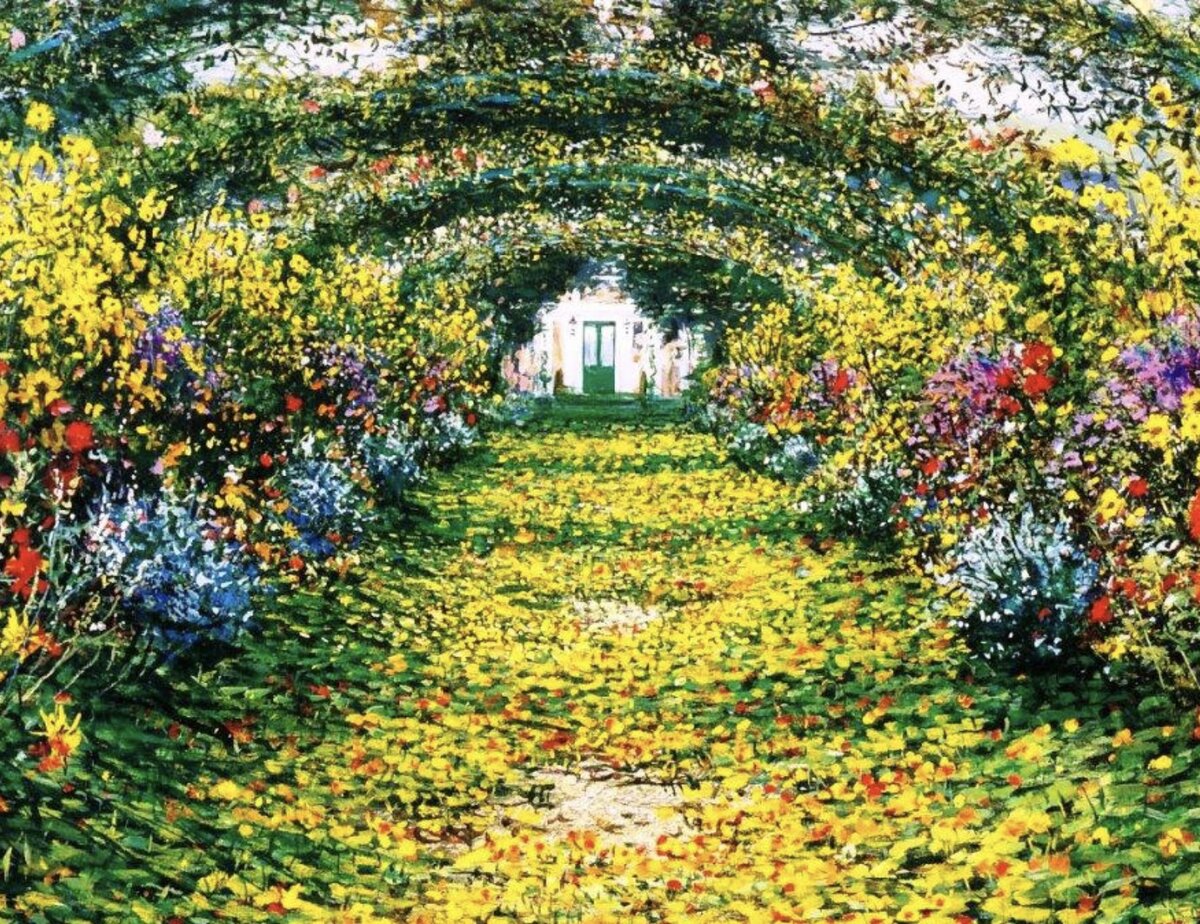 Фрагмент картины «Сад в Живерни»