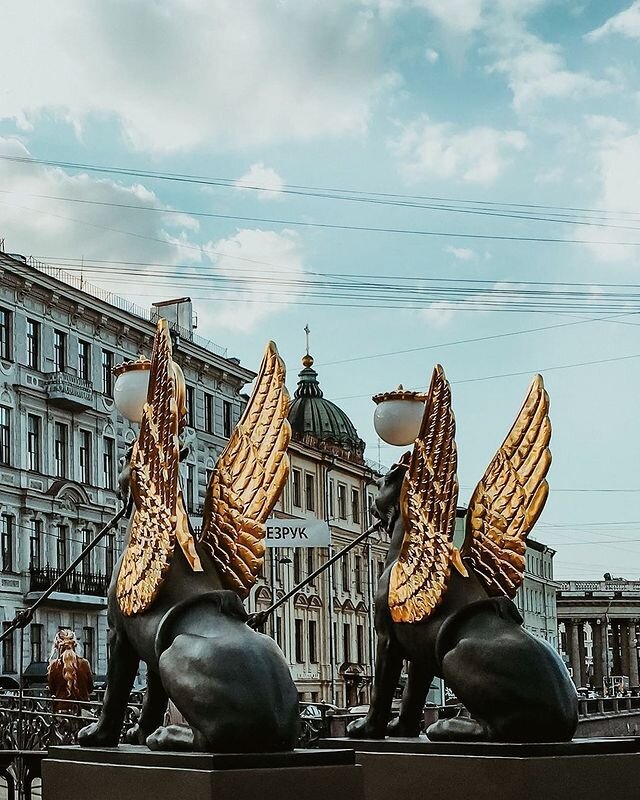 Банковский мост в санкт петербурге