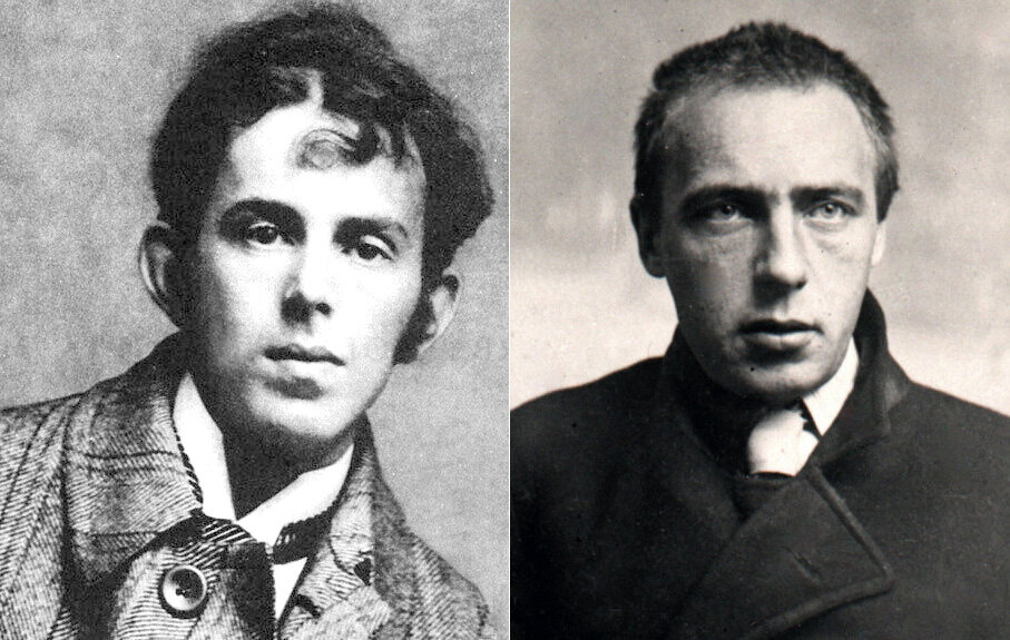 Осип Мандельштам (слева) и Велимир Хлебников. Фото из открытых источников