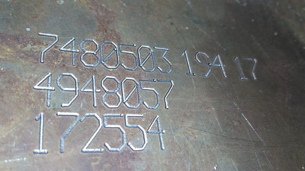 Маркировка ударным способом