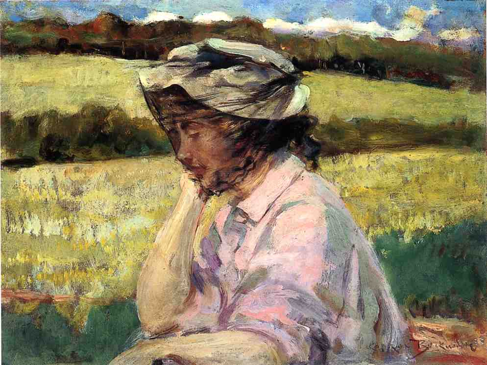 "Погружённая в раздумья", Джеймс Кэролл Беквит, 1908. (сс) Wikimedia Commons
