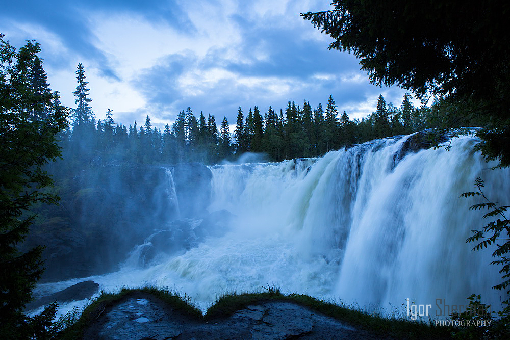 Вот так Ристафаллет выглядел вечером