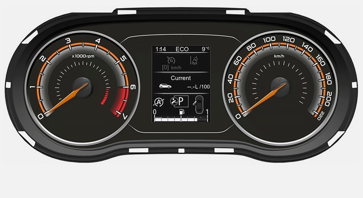 Новая приборная панель отличается особенным дизайном