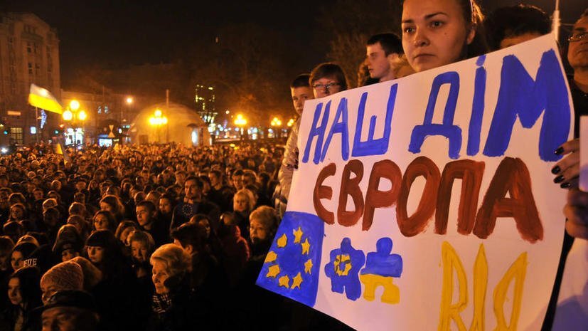 Евромайдан, январь 2014 года, Киев. Источник: rt.com 