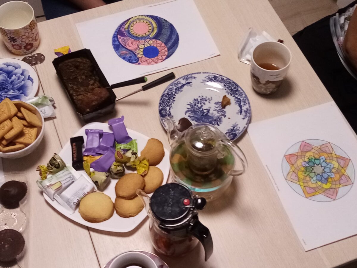 оффлайн занятие. Мандалы,  фото автора статьи