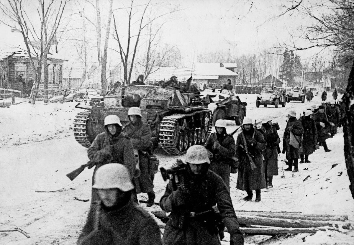 Наступление немцев под Москвой 1941