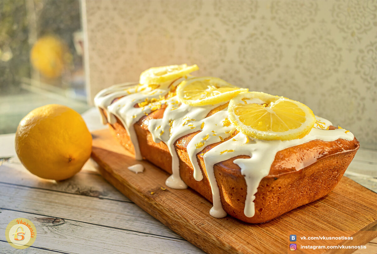 Лимонные кексы с лимонной карамелью
