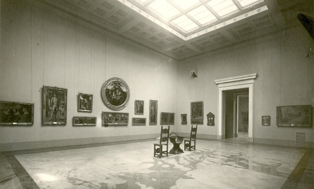 Зал итальянской живописи XV века. 1946. Отдел визуальной информации ГМИИ им. А.С. Пушкина