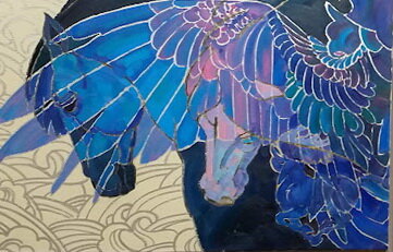 "Пегас" (фрагмент), Анна Осипова, из экспонатов выставки "Срединный мир"