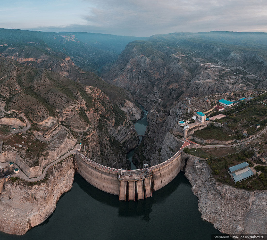 Чиркейская ГЭС И водохранилище