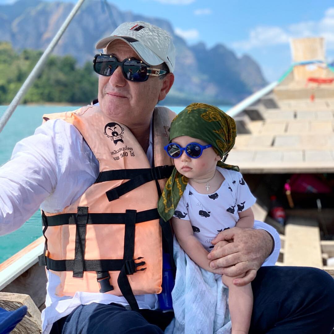 Рушель Блаво с сыном