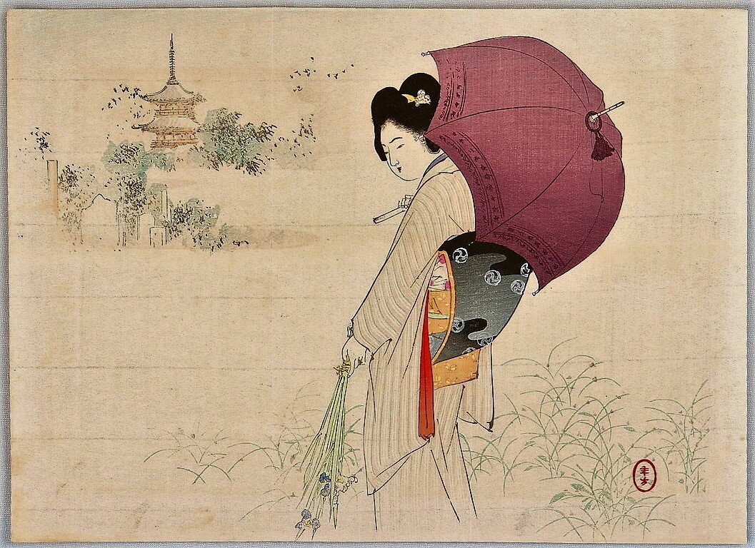 Мидзуно Тосиката, «Гейша»,