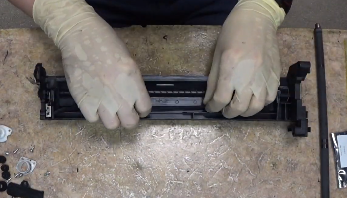 Фото 43. Ролик заряда до очистки