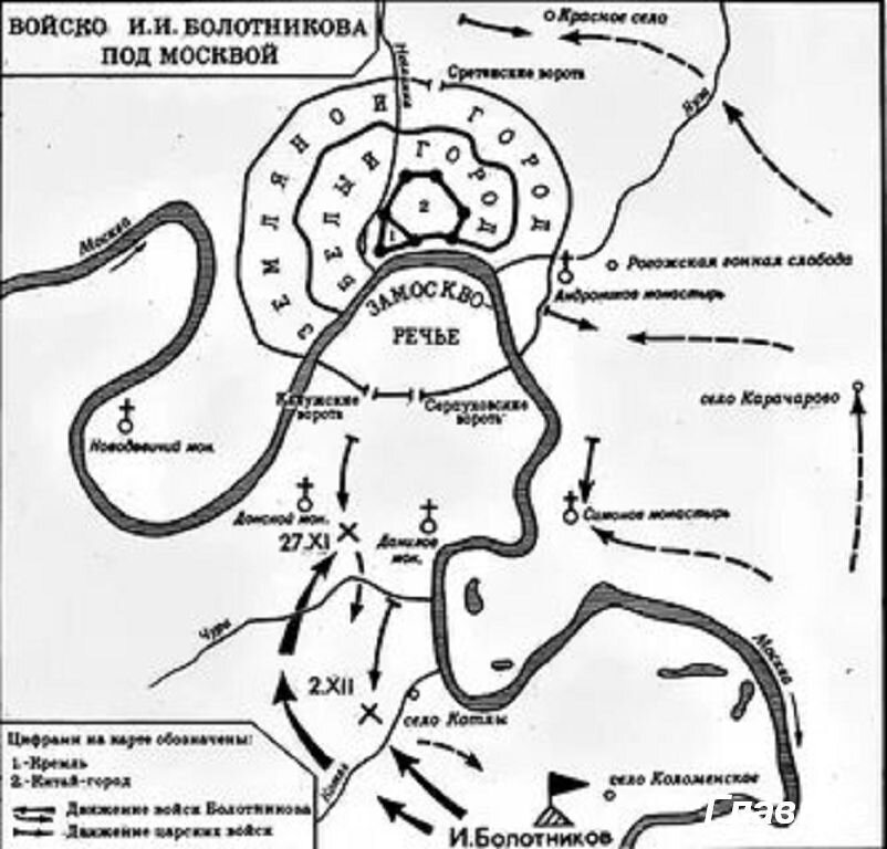 Движение под руководством. Поход Ивана Болотникова на Москву карта. Восстание Ивана Болотникова карта. Восстание Ивана Болотникова схема. Движение Ивана Болотникова карта.
