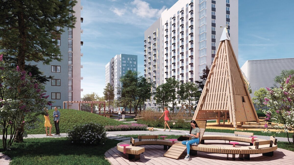 Проект «Малахита» мне понравился. Много мест для отдыха и занятий спортом, закрытые от проезда машин дворы