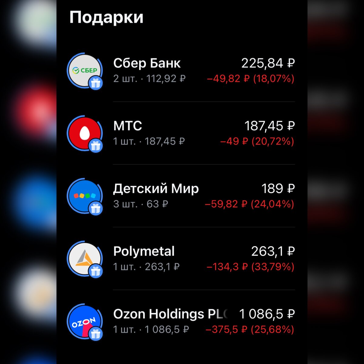 Подарки от брокера Тинькофф 