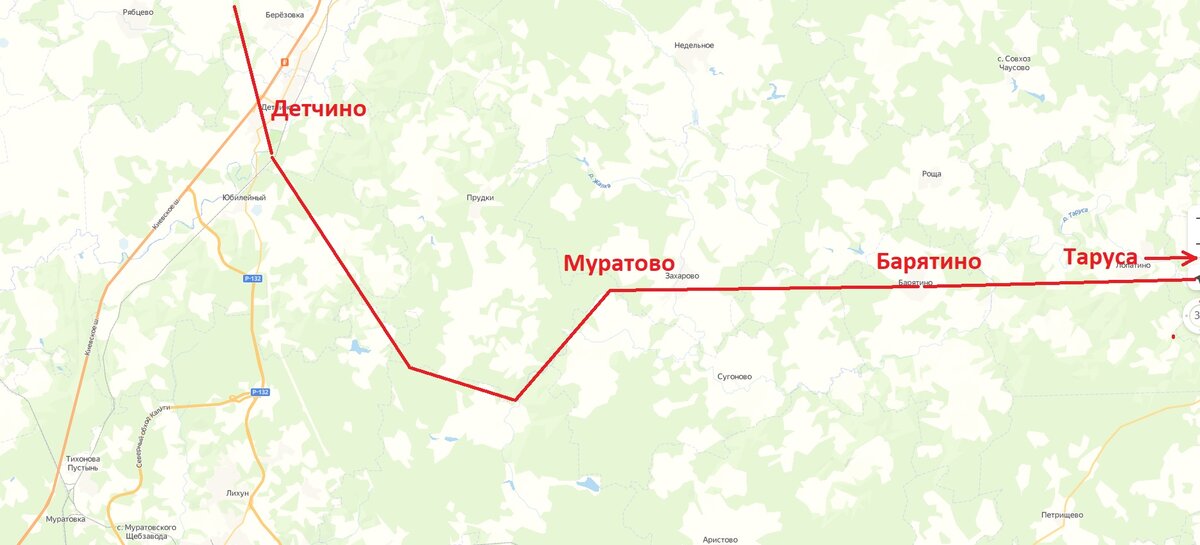 Загиб южного фланга со второй схемы (линия примерная)