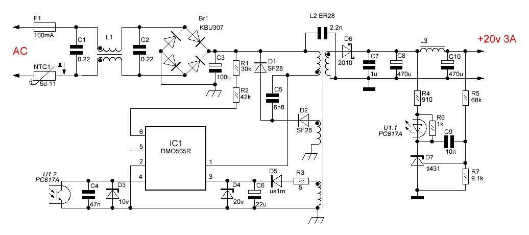 Dm0565r схема блока питания DM0565R даташит Fairchild Semiconductor техническое описание радиодетали, Search
