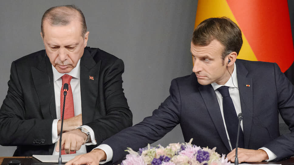 Фото: Дмитрий Азаров / Коммерсантъ📷Реджеп Тайип Эрдоган и Эмманюэль Макрон