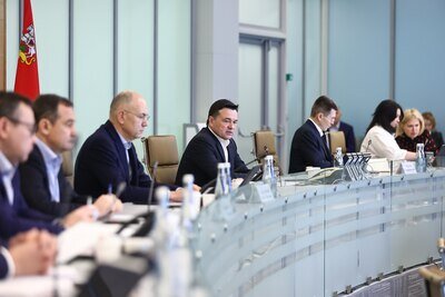    Совещание Губернатора Московской области Андрея Воробьева с руководящим составом правительства Московской области и главами городских округов © Антон Чернов, «Подмосковье Сегодня»