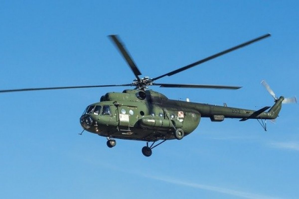    В Запорожской области российские ПВО сбили украинский вертолет Ми-8