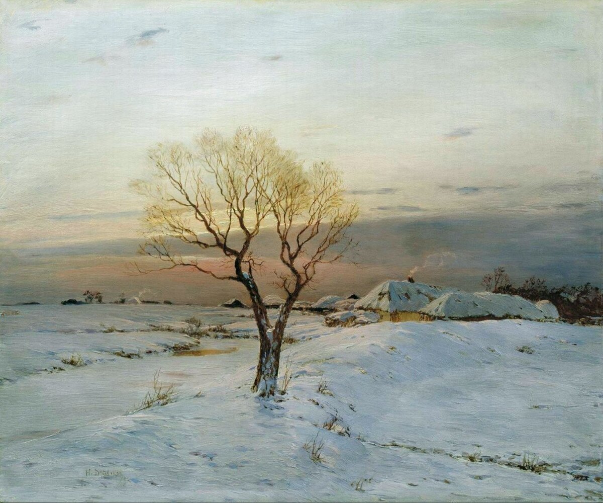 Морозное утро. 1893 год. Дубовской Николай.