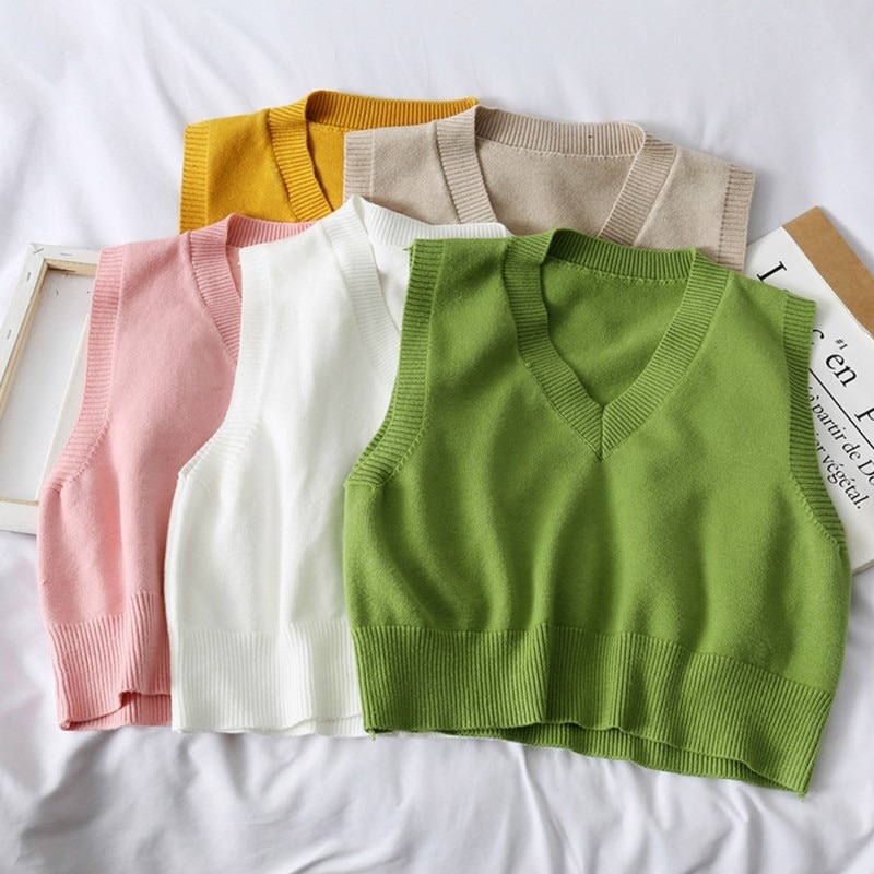 КофтыСостав материала: Cotton; Воротник: V-образный; Тип застежки: Нет; Технические приемы: Машинное вязка; Номер модели: PV1376; Тип рисунка: Сплошной; Длина одежды: Стандартная; Длина рукава: Платье без рукавов; Стиль: На каждый день; Материал: Полиэстер; Материал: Хлопок; Декоративные элементы: NONE; Тип рукава: Стандартная; Плотность ткани: Стандартный; Тип товара: Пуловеры.