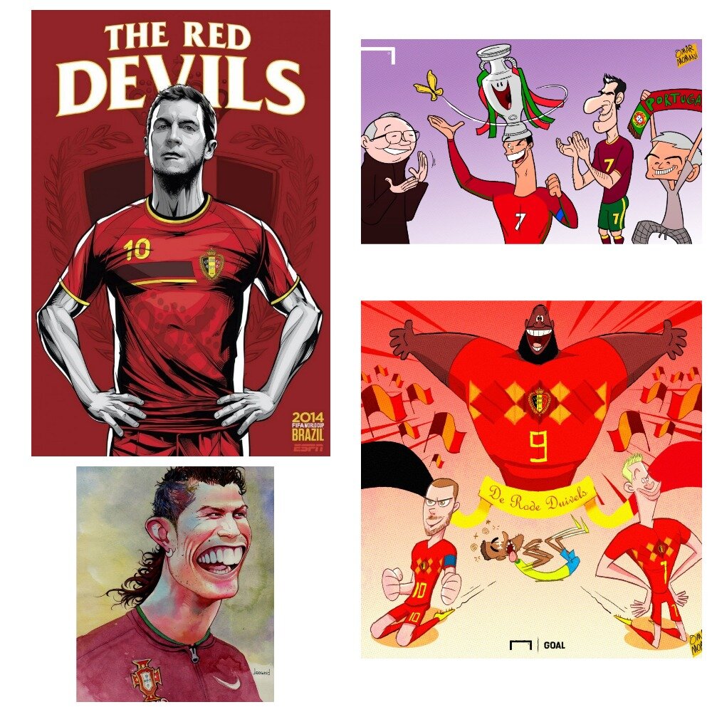 На обложке коллаж из рисунков, посвященным этим командам.  