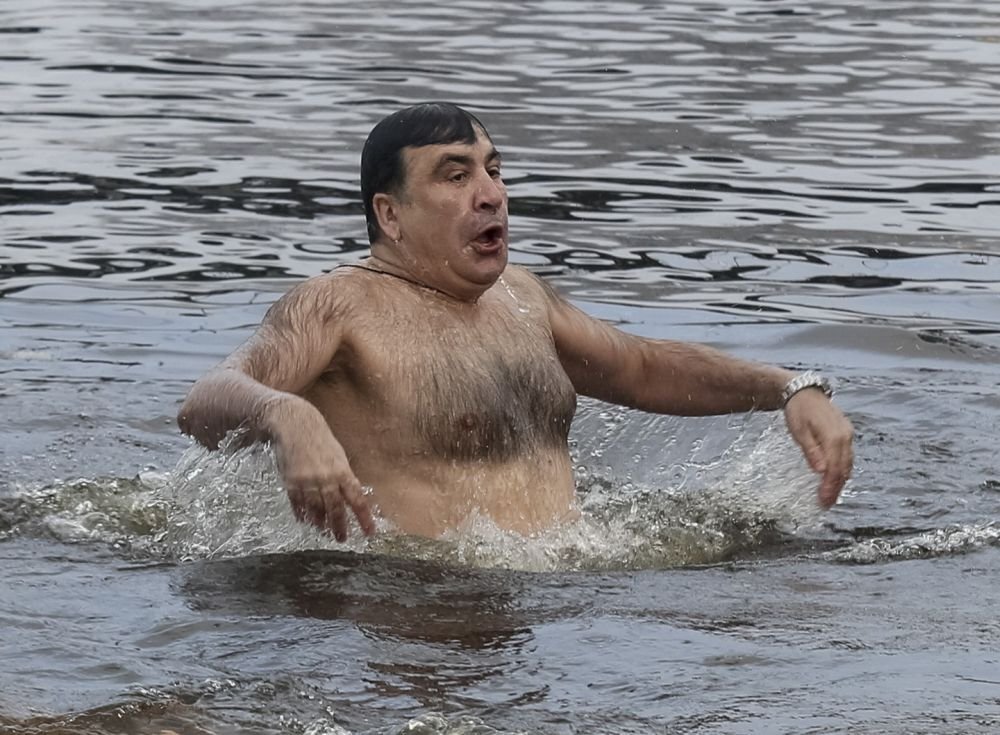 Михаил Саакашвили и море. Источник: e-news.su