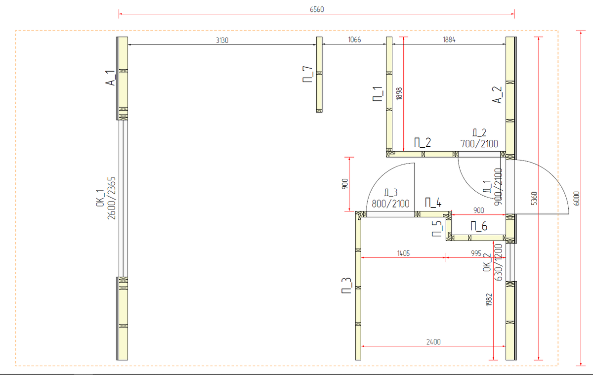 Афрейм дом 6x6 проект