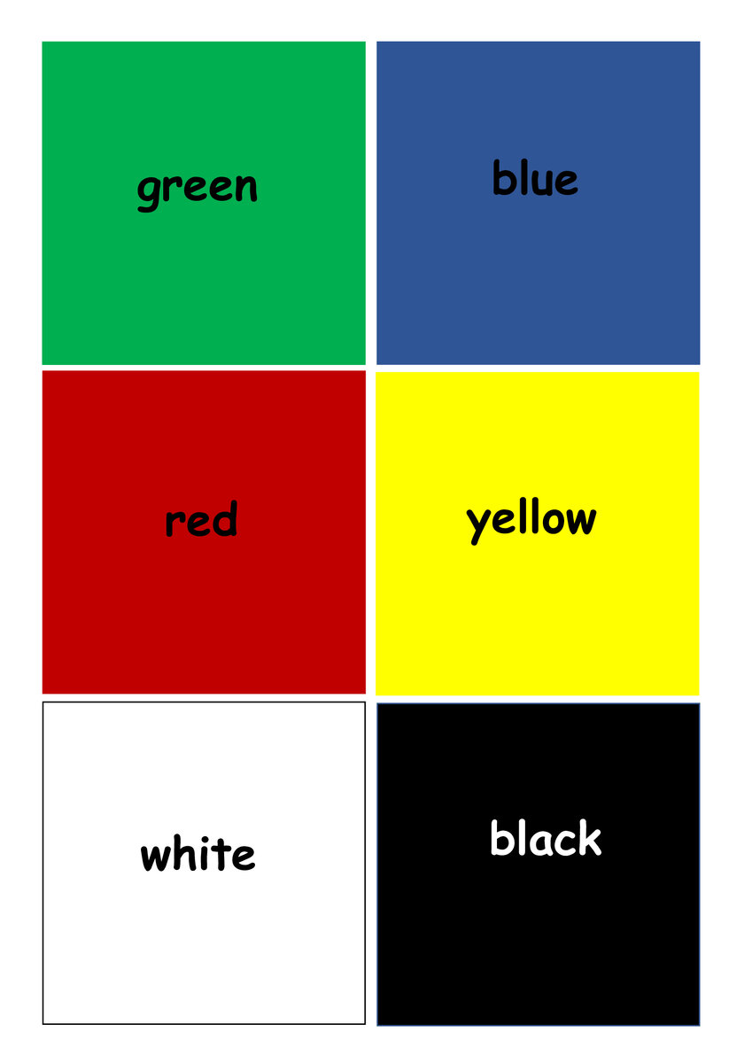 Игры для детей на английском по теме «Цвета»