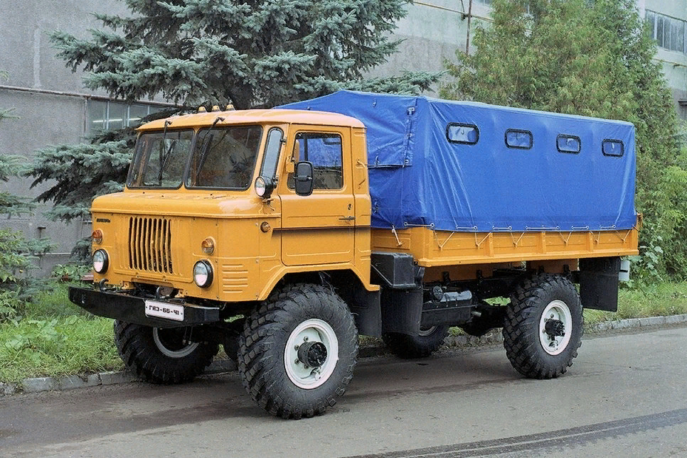 ГАЗ-66 - видео езды по бездорожью