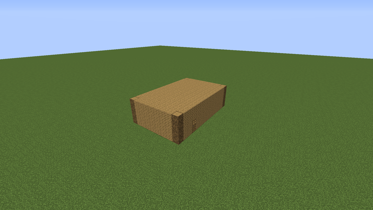 Коробка с брёвнами по углам