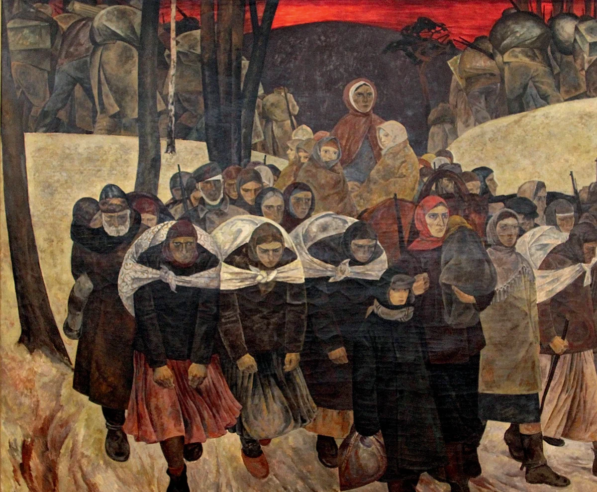 «Витебские ворота», 1967 год. «Витебские ворота» или «Суражские ворота» — коридор (разрыв германского фронта между флангами групп армий «Север» и «Центр») шириной примерно в 40 км, между населёнными пунктами Велиж (на юге) и Усвяты, Псковской области (на севере). Разрыв просуществовал более 7 месяцев — с 10 февраля по 28 сентября 1942 года. 