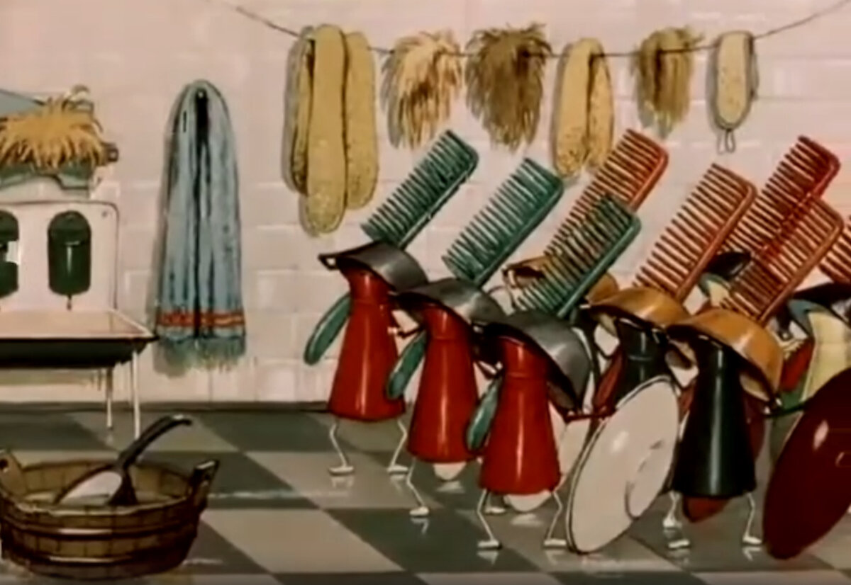 Кадр «Мойдодыр» 1954 г.  Союзмультфильм