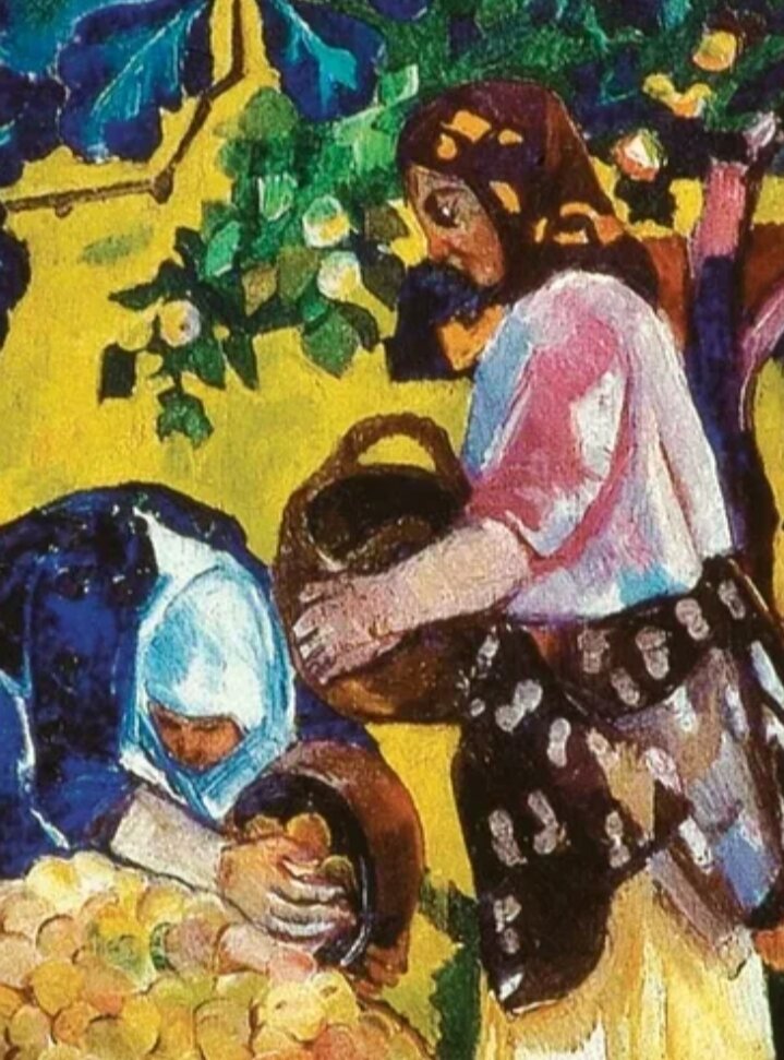 Наталья Гончарова. "Сбор винограда"