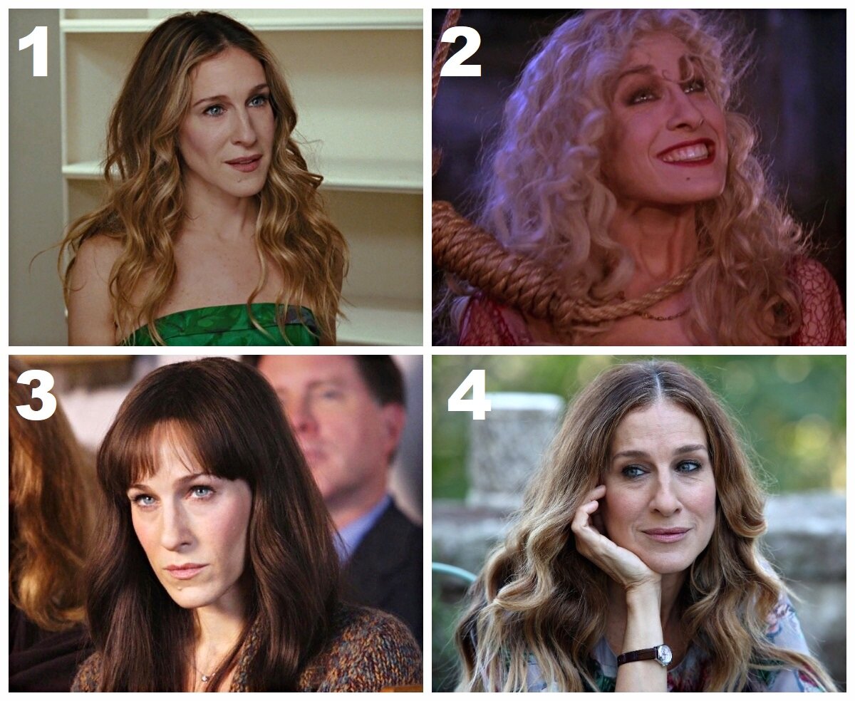 1 - "Секс в большом городе". 2 - "Фокус-покус". 3 - "Испытание". 4 - "Римские свидания".