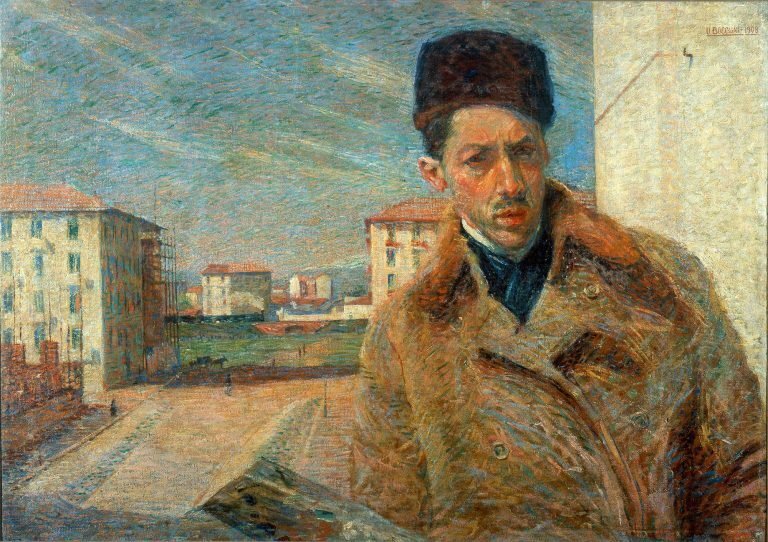 Умберто Боччони, "Автопортрет", 1908 год.