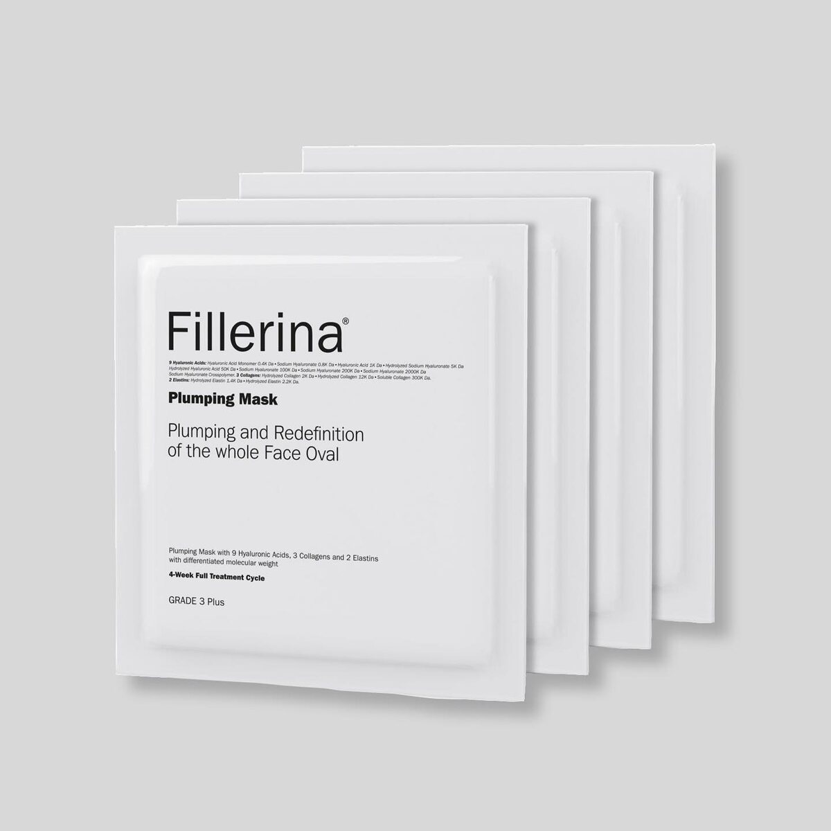 Fillerina Plumping Mask Grade 3 - набор таканевых масок с гиалуроновой кислотой