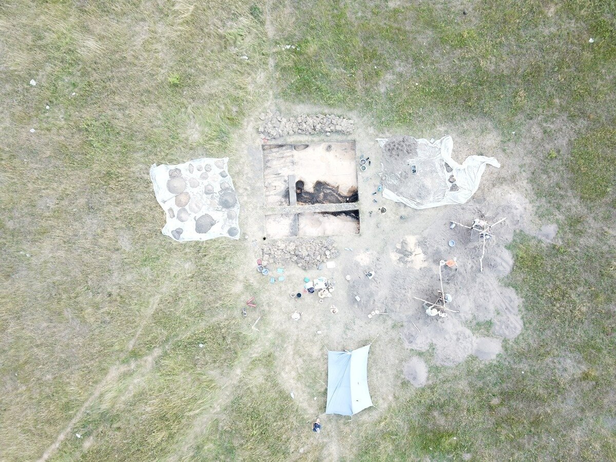 Рис. 2. Раскоп ЗС-1 / июль 2021 года