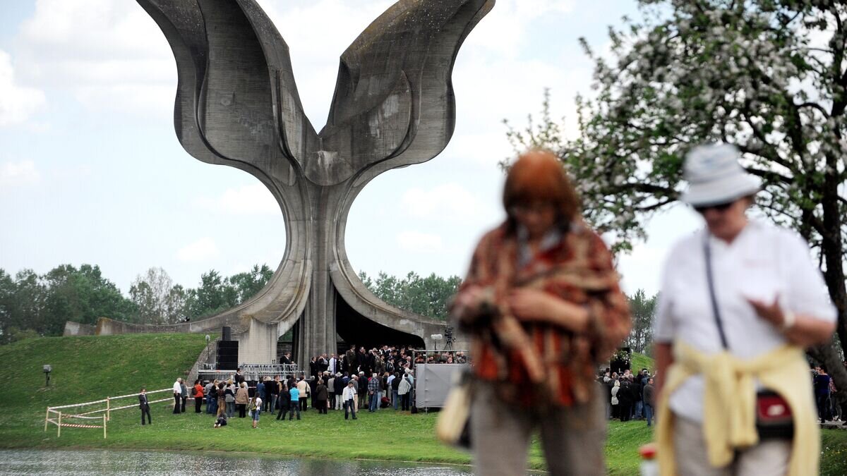    Мемориал на месте лагеря Ясеновац, Хорватия © AFP/Stringer
