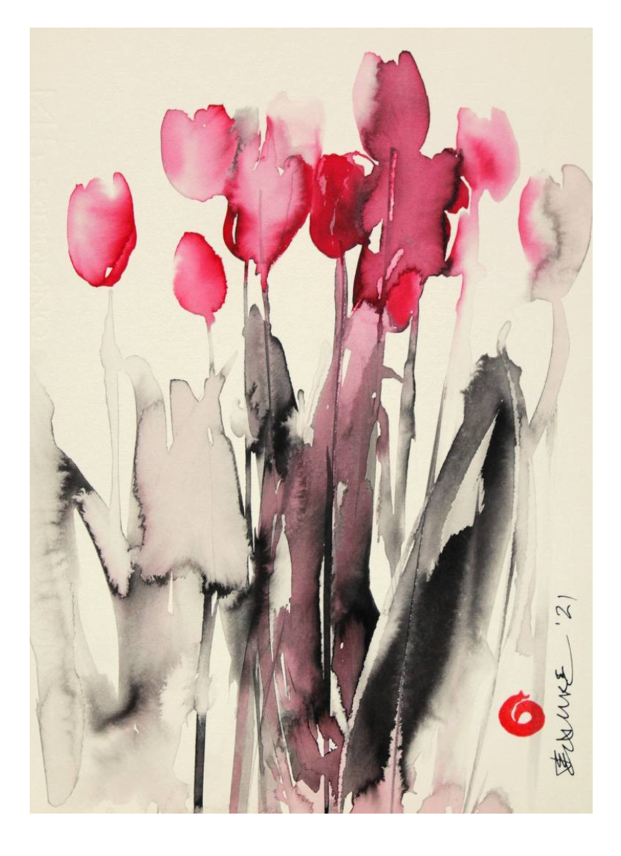 Эндре Пеновац. Поцелуй тюльпана.                                        https://www.saatchiart.com/print/Painting-Tulip-Kiss/680537/9213001/view